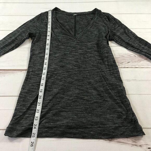 Lululemon Women V-Neck Long Sleeve Workout Shirt - Picture 7 of 10